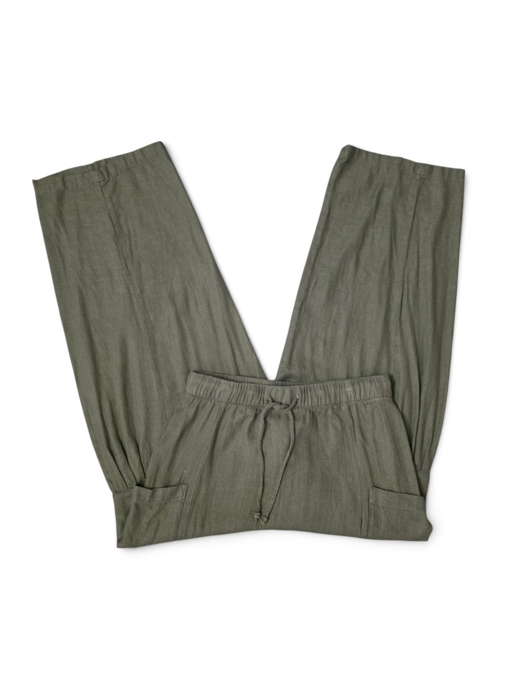 Relaxed Olive Drawstring Joggers for Women - Picture 5 of 14